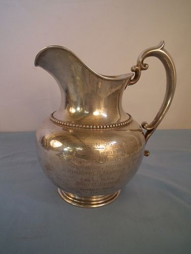 STERLING TROPHY PITCHERAntique