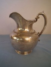 STERLING TROPHY PITCHERAntique