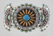 STERLING TURQUOISE MOP INLAY C
