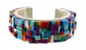 STERLING TURQUOISE MOP INLAY C