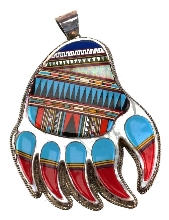 STERLING TURQUOISE ONYX INLAY