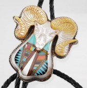 STERLING TURQUOISE RAMS HEAD I