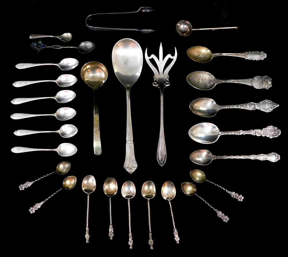 STERLING: TWENTY SEVEN ASSORTED