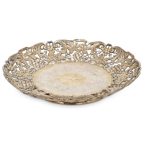 STERLING VERMEIL OPEN-WORK PEDESTAL