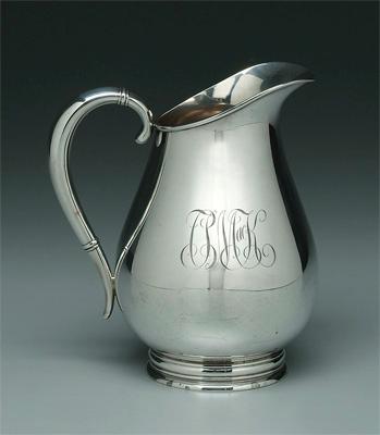 Sterling water pitcher, Royal