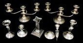 STERLING: WEIGHTED CANDLEHOLDE