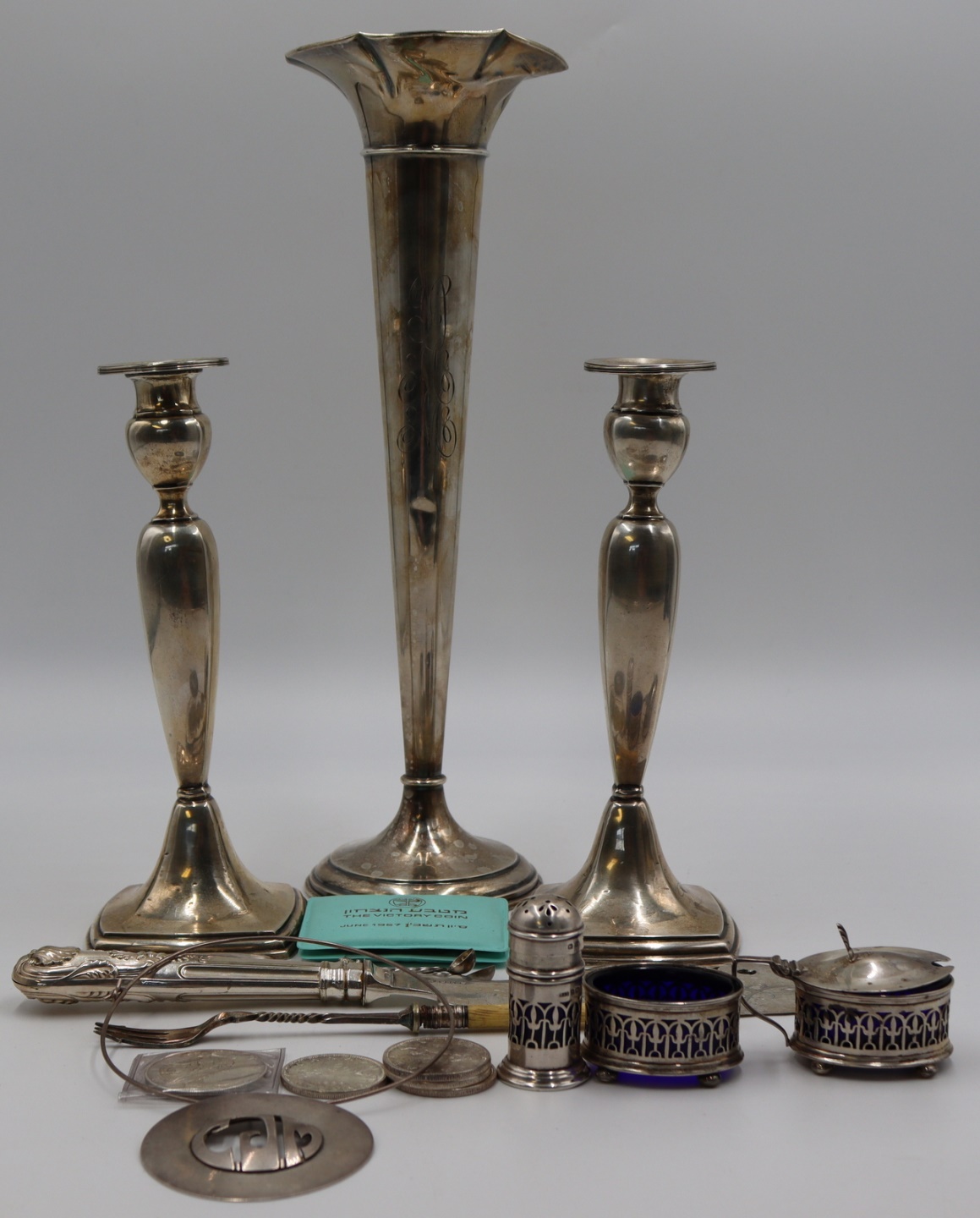 STERLING.ASSORTED GROUPING OF