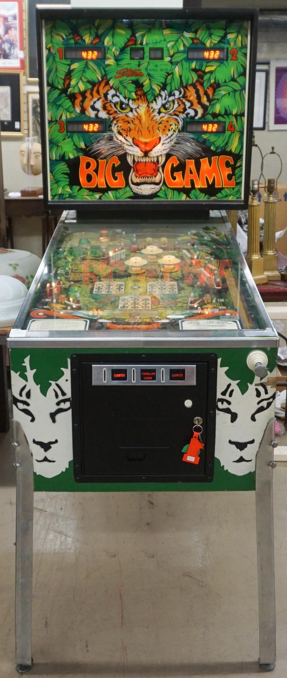 STERN BIG GAME PINBALL MACHINE,