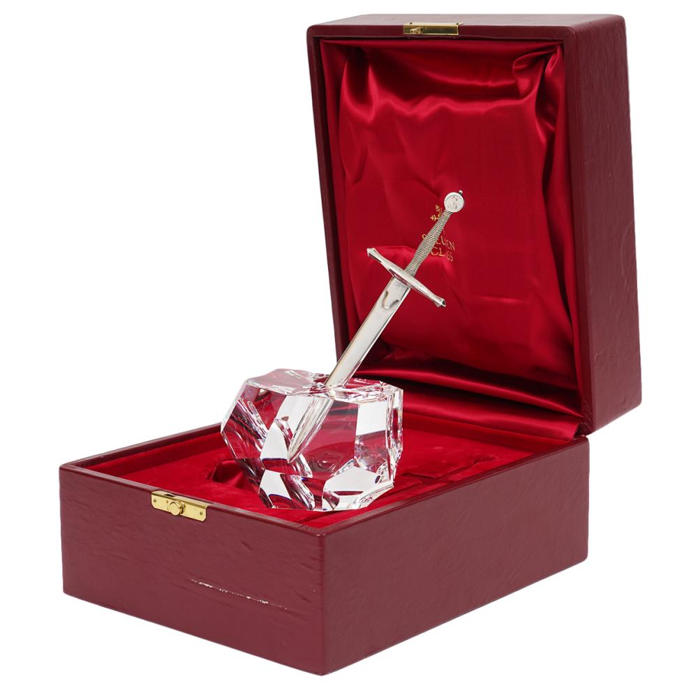 STEUBEN 18K & STERLING EXCALIBUR W/