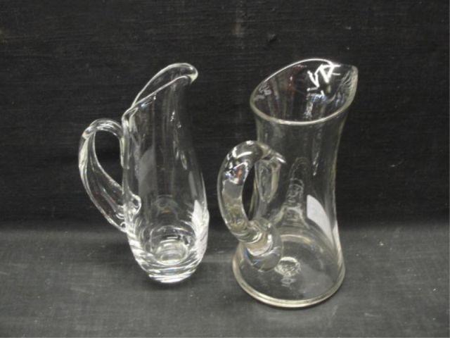 STEUBEN. 2 Handled Jugs. From a