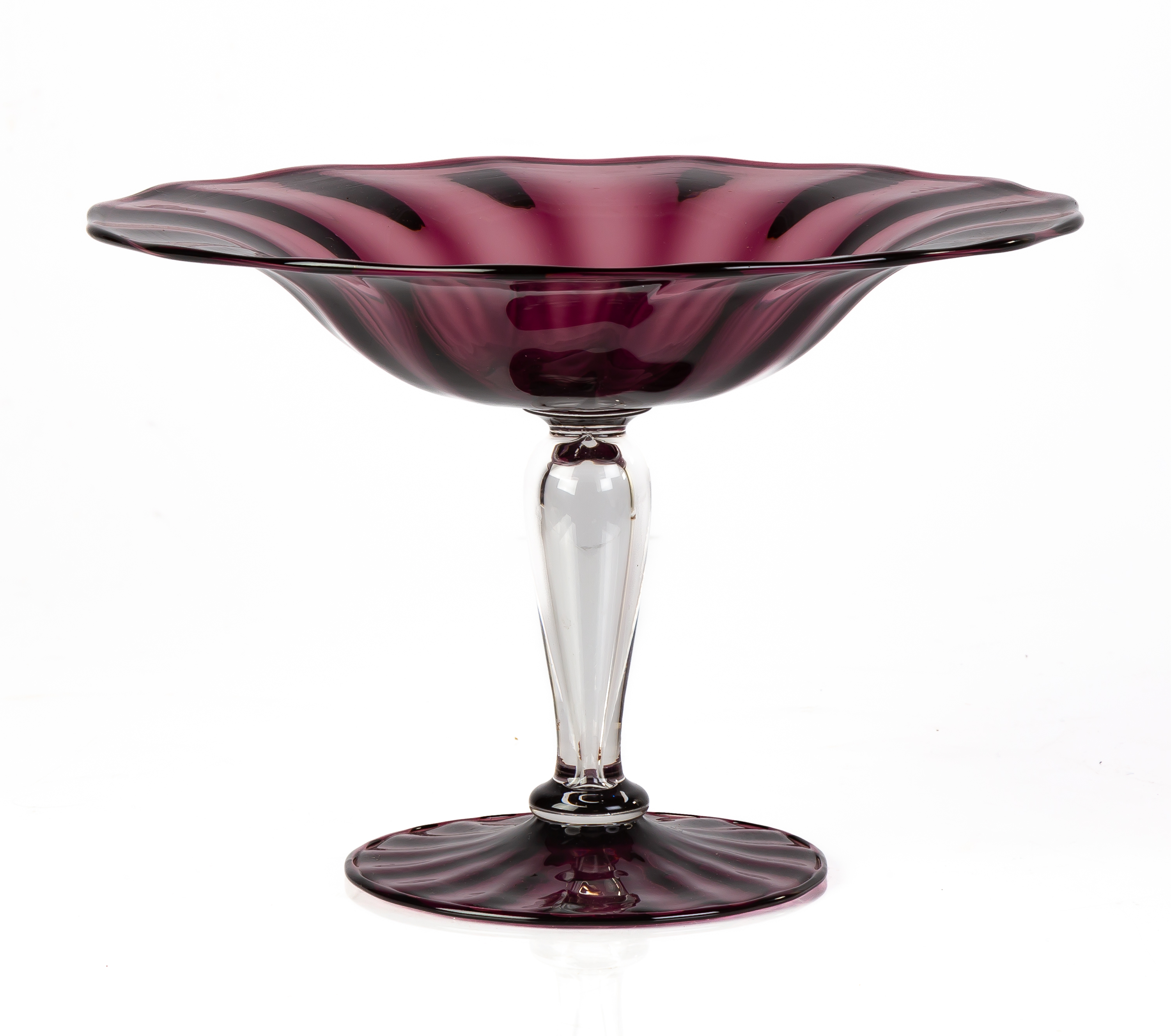STEUBEN AMETHYST AND CLEAR