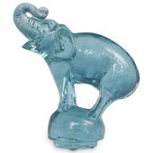STEUBEN AMETHYST GLASS ELEPHAN