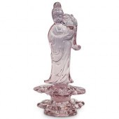 STEUBEN AMETHYST QUAN YIN FIGU