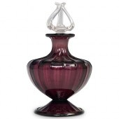 STEUBEN AMETHYST RIBBED COLOGN
