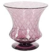 STEUBEN AMETHYST SHADE VASEDES