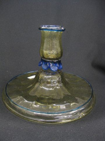 Steuben Art Glass Candleholder