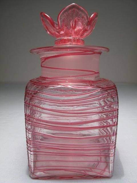 Steuben art glass dresser or vanity