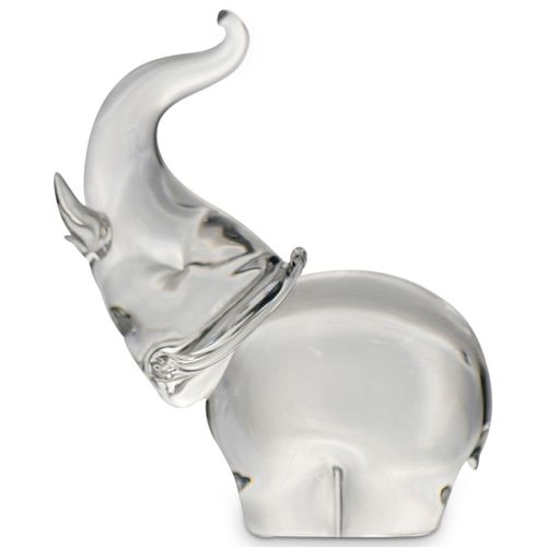 STEUBEN ART GLASS ELEPHANT