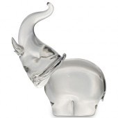 STEUBEN ART GLASS ELEPHANT FIG
