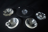 STEUBEN ASH TRAYS, ROSENTHAL -