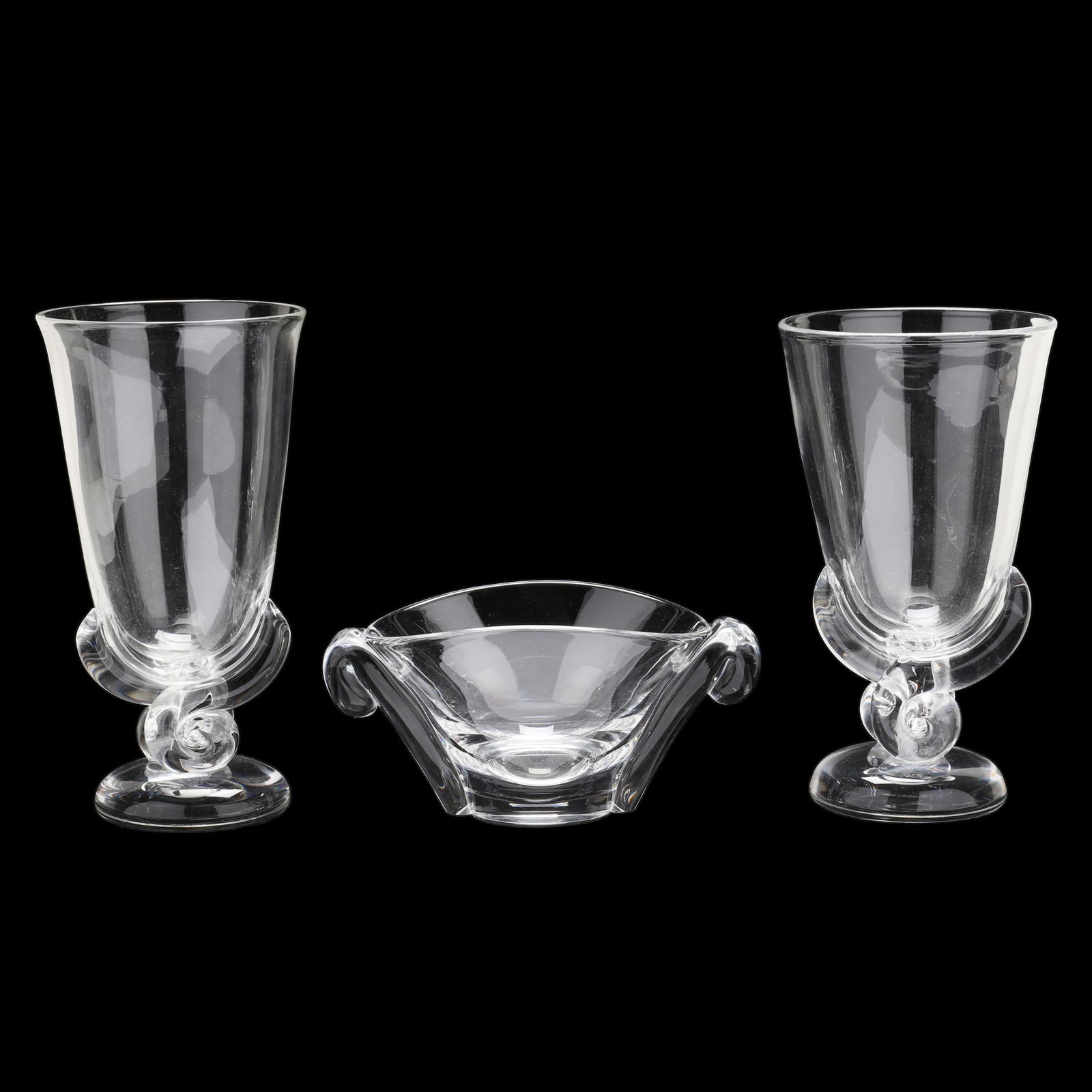 STEUBEN, ASSEMBLED THREE PIECE