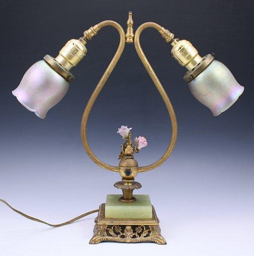 STEUBEN AURENE 2 LIGHT LAMP: Shades