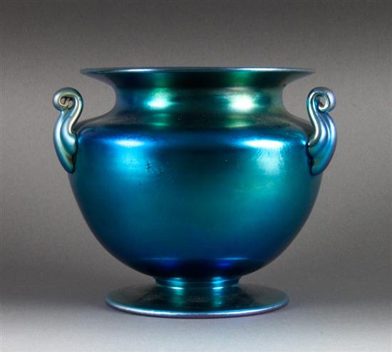 Steuben aurene art glass vase