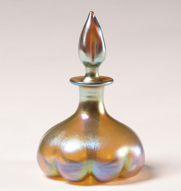 Steuben Aurene iridescent gold