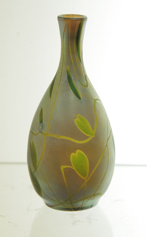 STEUBEN AURENE MILLEFIORI VASE.