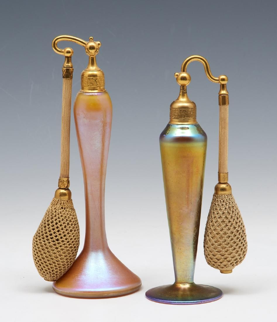 STEUBEN AURENE PERFUME BOTTLES