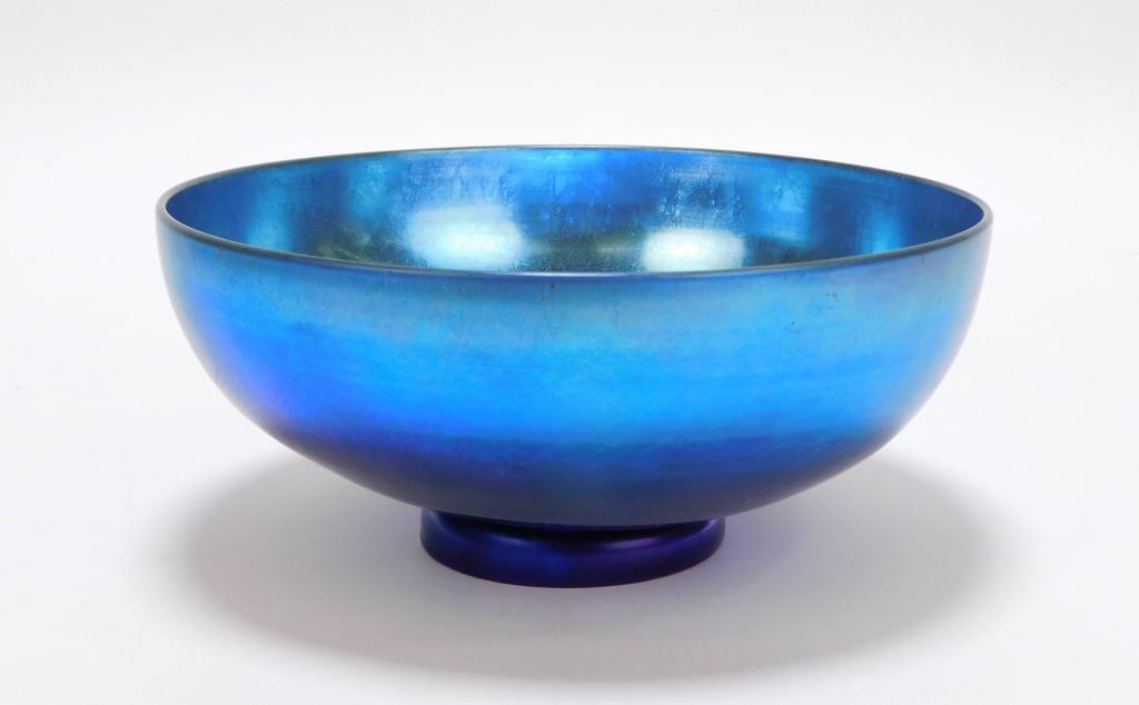 STEUBEN BLUE AURENE ART GLASS