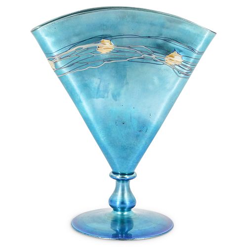 STEUBEN BLUE AURENE FAN