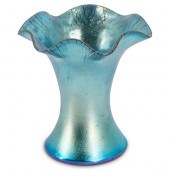STEUBEN BLUE AURENE VASEDESCRI