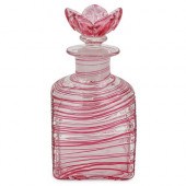 STEUBEN BOTTLE WITH ROSALINE R