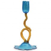 STEUBEN CELESTE BLUE TULIP CAN