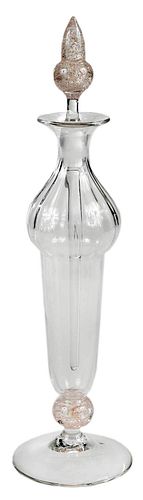 STEUBEN CLEAR AND SILVERINE ROSA