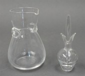 STEUBEN CLEAR CRYSTAL WINE CAR
