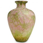 STEUBEN CLUTHRA GREEN GLASS "B