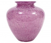 STEUBEN CLUTHRA LILAC VASE BY