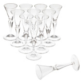 STEUBEN CORDIAL GLASSES, PATTE