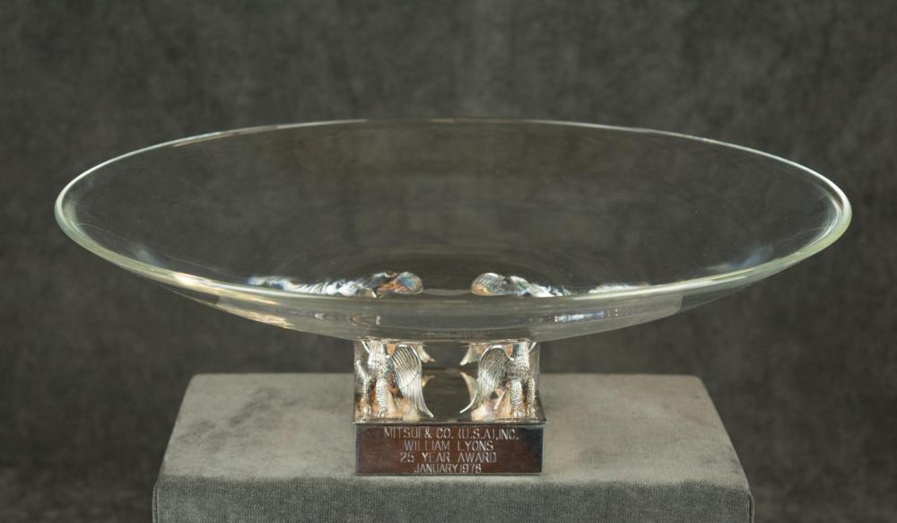 STEUBEN CRYSTAL AND SILVER