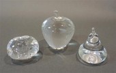 STEUBEN CRYSTAL APPLE, PEAR AN