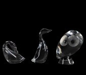 STEUBEN CRYSTAL BIRD FIGURINES