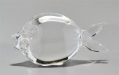Steuben crystal blowfish sculp