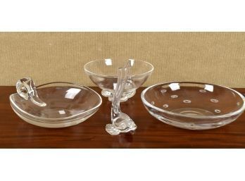 Steuben crystal bowl 7” dia,