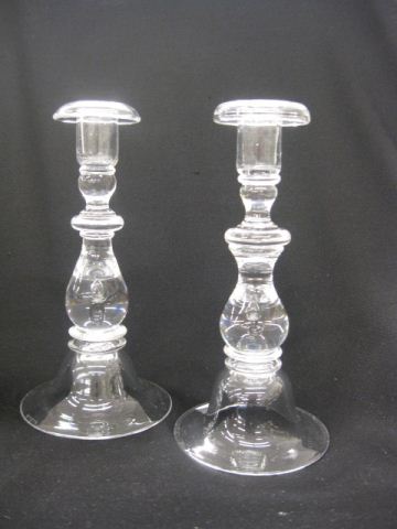 Steuben Crystal Candlesticks