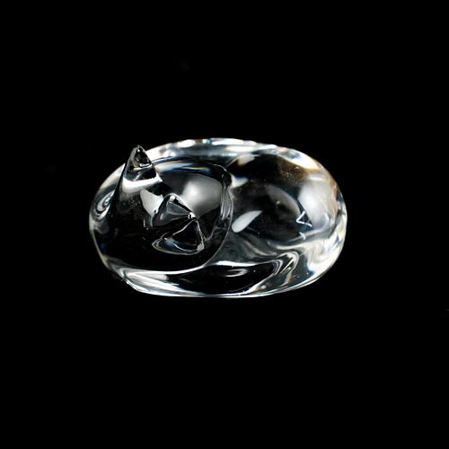 STEUBEN CRYSTAL CAT