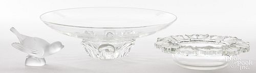 STEUBEN CRYSTAL CENTERPIECE BOWL, 3
