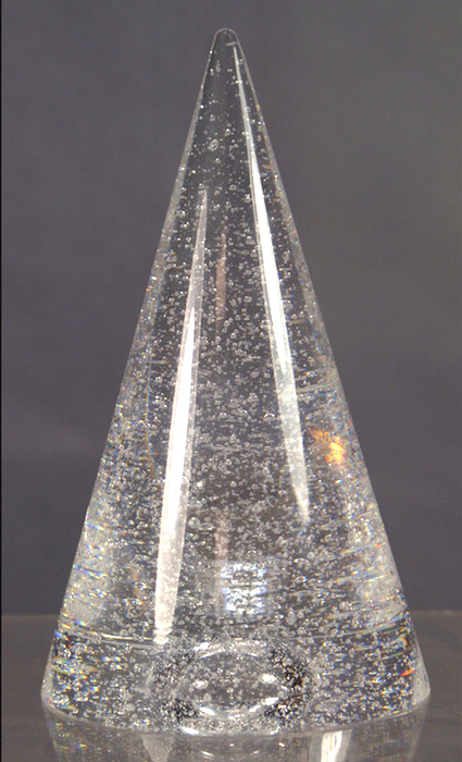 Steuben crystal cone shaped