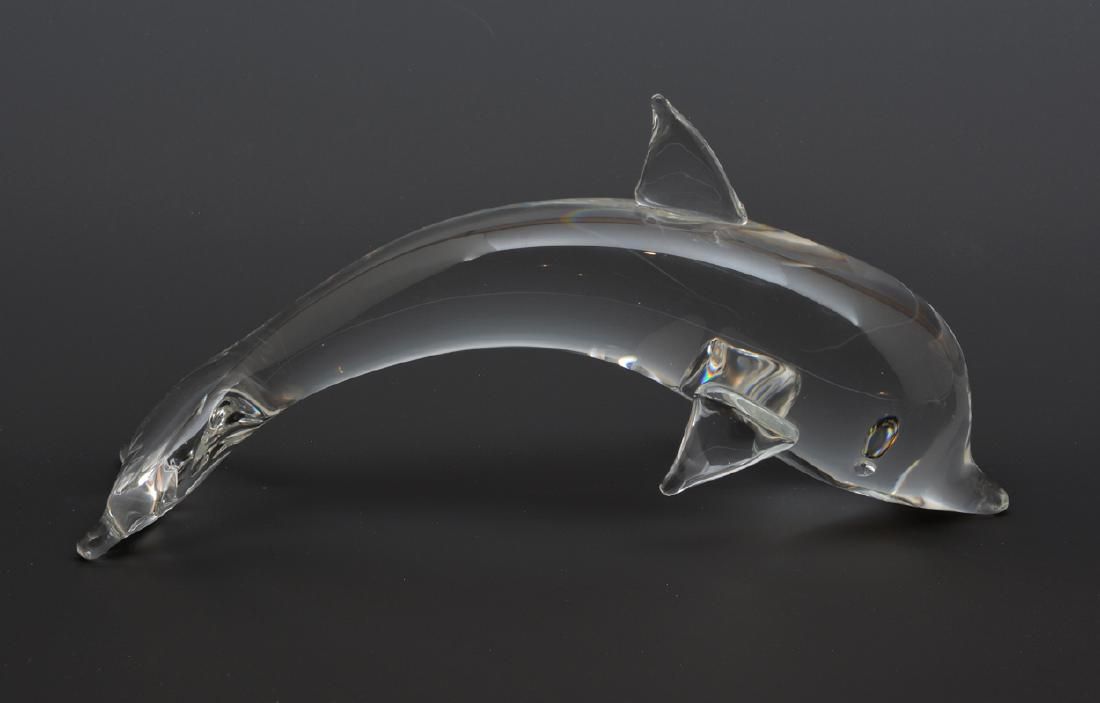 STEUBEN CRYSTAL DOLPHIN PORPOISE